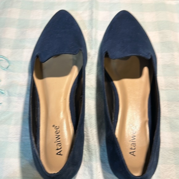 Navy Blue Flats Size 9 Ataiwee Brand NWOT - Picture 4 of 7